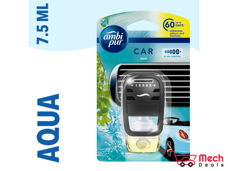Ambi Pur Car Air Freshener Aqua With 2 Refills (7.5 Ml)